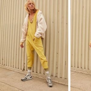 Free People Hot Shot Long Sleeve Onesie in Yellow